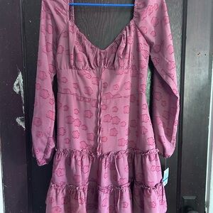 City Studio Dress with Floral Print and Soft Fabric